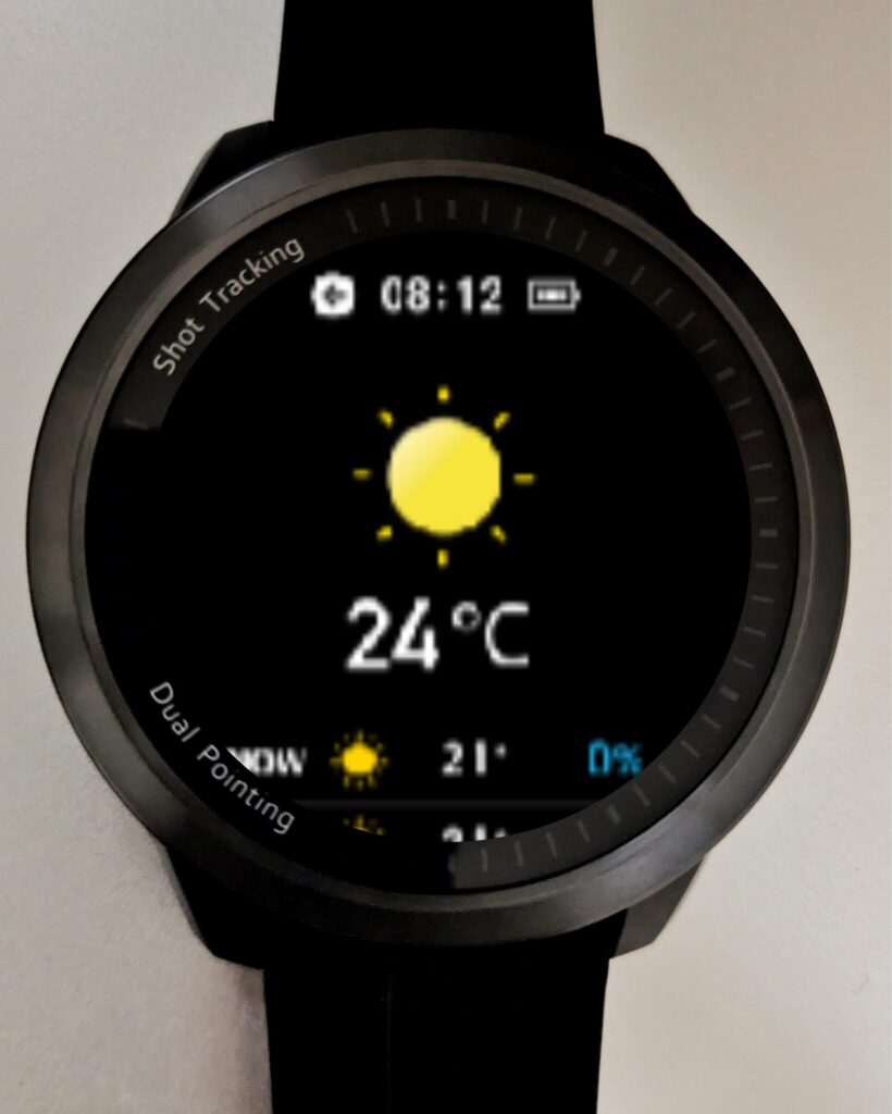 ボイスキャディT12PRO天気予報